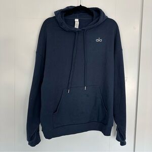 ALO Yoga Accolade Navy Blue Hoodie